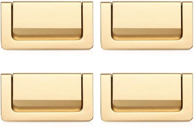 Dailygoods- Ladehandgrepen - 4 Stuks - Zinklegering - Modern/Verstevigd - Slijtvast/Roestbestendig - Gatencentrum: 64 mm - Lengte: 74 mm - Meubelgrepen