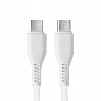 Jellico KDS-30 USB-C naar USB-C Kabel PD 60W 1M Wit
