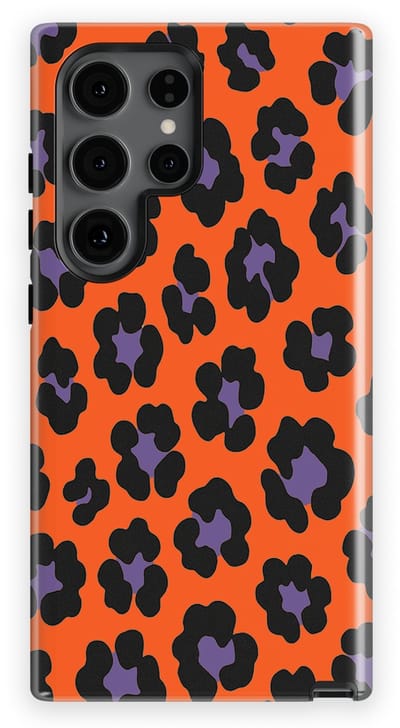 DripCase Luipaard Hoesje Samsung Galaxy S24 Ultra | Backcover met Mag | Hoesje met Dierenprint Samsung Galaxy S24 Ultra Bold Bite