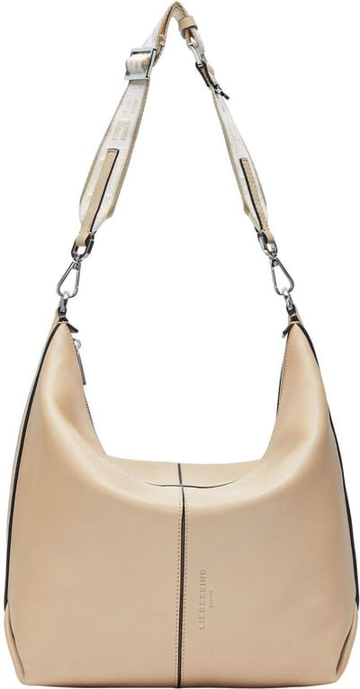 LIEBESKIND BERLIN Leren Schoudertas Paris Sheep Natural Hobo Bag Sandy Beige