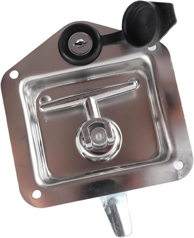 T-greep Grendel - Opvouwbaar Slot - Gereedschapskist Beveiligen - Gereedschapsloze Installatie - 121x124x69mm - Metaal