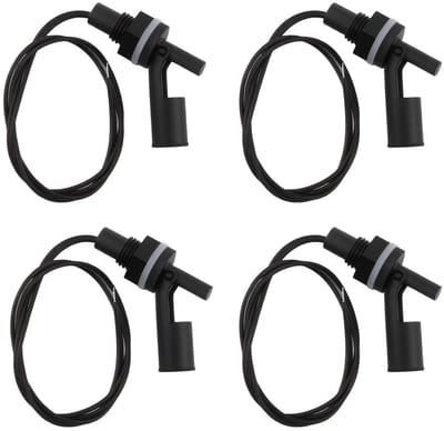 Float Switches Water Level Sensor - 4 Stuks Horizontale Float Switches voor Tank, Zwembad en Aquarium