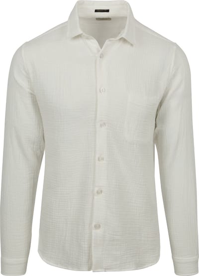 Dstrezzed Overhemd Axton Wit - Maat L - Heren - Overhemden Casual