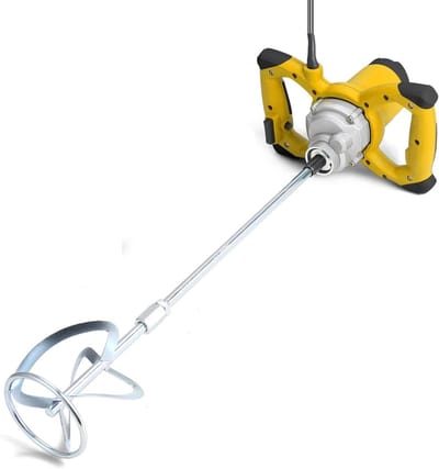 Elektrische Mixer - Mengmachine Roerwerktuig - Bouwstoffen Mengen - 6 Snelheden Instelbaar - 2600 Watt - Zwart