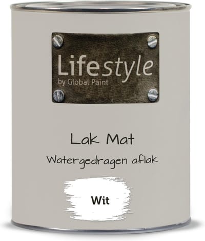 Lifestyle Lak Mat - Wit - 1 liter