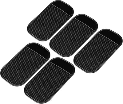 Antislipmat Auto - Niet-slip kussen - Stabiliteit Onderweg - Zonder Lijm - 13 x 7 cm - Zwart