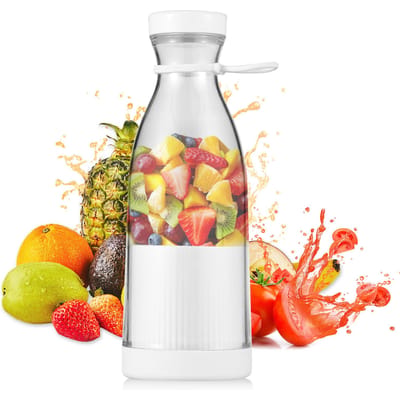 Draagbare mini-elektrische blender 300 ml sapcentrifugebeker 6 messen voor smoothie milkshakesap babyvoeding