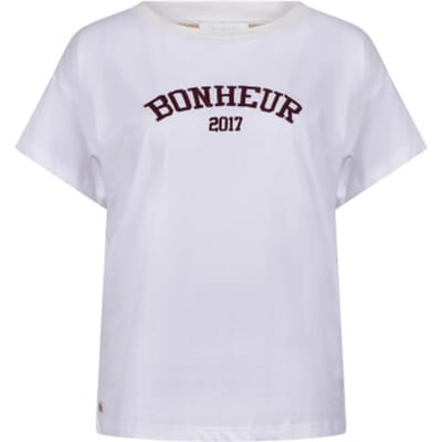 Nukus Nkf04020 392 senna t-shirt offwhite/cherry