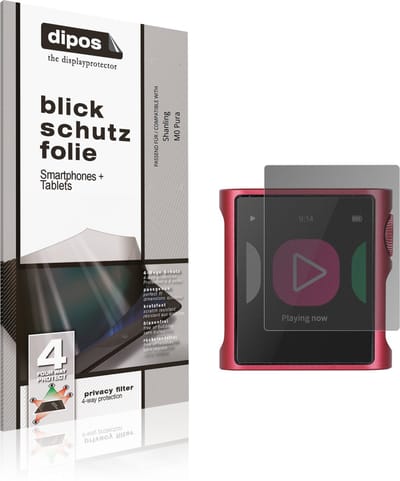 dipos – Matte Privacy Screenprotector geschikt voor Shanling M0 Pura | Anti-Spy Beschermfolie