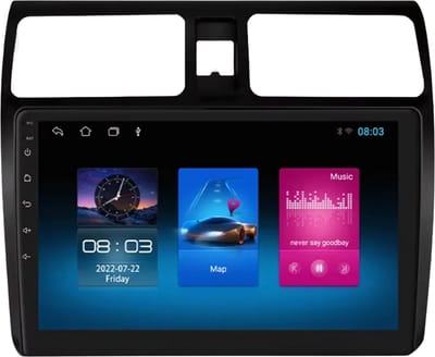 Autoradio met bluetooth - Carplay - Voor Suzuki Swift (2005-2010) - Geschikt voor Apple en Android - Stereo - Navigatie - Navigatiesysteem auto - 1GB 16GB