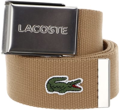 LACOSTE Riem Casual Woven Strap W90 Tan Lichtbruin