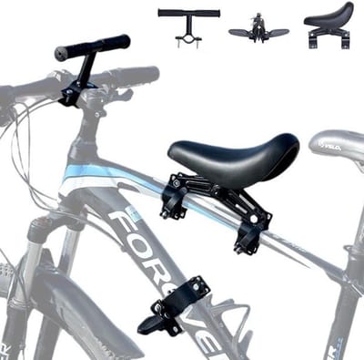 Veilig Voorzitje voor Kinderen - Fietszitje voor Voorop de Fiets met Handvat - Geschikt voor Stads- en Mountainbikes, Vouwfietsen en Kinderen tot 5 Jaar