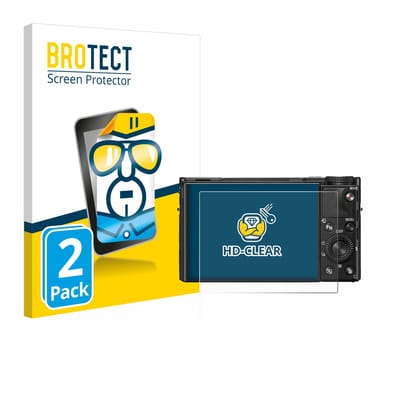 BROTECT - Screenprotector voor Sony Cyber-Shot DSC-RX100 VIIA - Folie Beschermfolie transparant 2 Stuks