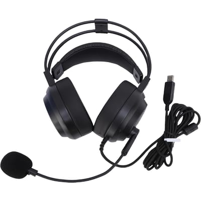 Over-Ear Koptelefoon Adaptieve Dubbele Balkstructuur Comfortabele Bedrade Headset met Microfoon voor