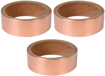 3x rollen anti-slakken kopertape 4 m - Ongediertebestrijding / weermiddel