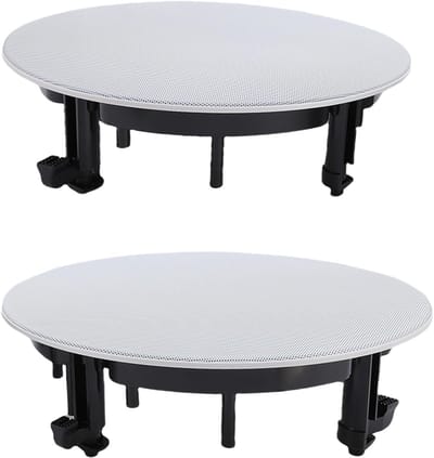 Speaker Grilles - Beschermhoezen - Geluidskwaliteit Behoud - Magnetisch Ontwerp - 280mm Diameter - Wit