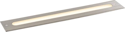 QAZQA eline - Moderne LED Grondspot - 1 lichts - L 50 cm - Staal - Buitenverlichting