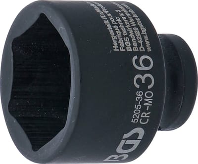 BGS Kracht Dopsleuteldop zeskant - 1/2 - 36 mm
