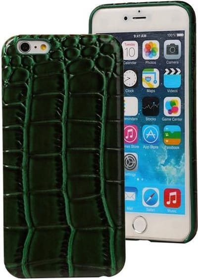 BestCases.nl Groen Krokodil TPU back cover case hoesje voor Apple iPhone 6 Plus / 6S Plus