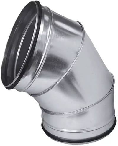 Ronde spiro bocht 60Â° Ã˜ 400mm voor spirobuis