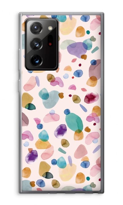 Case Company® - Hoesje geschikt voor Samsung Galaxy Note 20 Ultra / Note 20 Ultra 5G hoesje - Terrazzo Memphis - Soft Cover Telefoonhoesje - Bescherming aan alle Kanten en Schermrand
