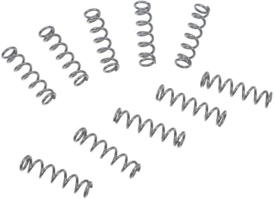 Drukveren Set - Compressieveren Roestvrij Staal - Schokabsorptie - Compact Formaat - 2 cm - Zilver