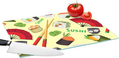 Glazen Snijplank - 39x28 - Sushi - Japan - Patronen - Snijplanken Glas