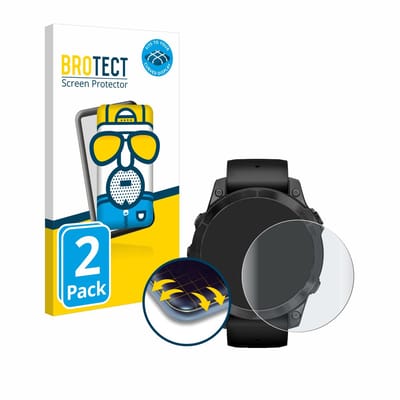 BROTECT - Screenprotector voor Garmin Epix Pro (Gen 2) (47 mm) - Folie Beschermfolie matte volledig dekking 2 Stuks