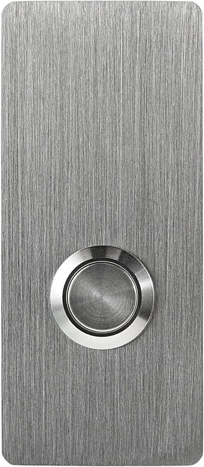 Ringen Deurbel - Drukknop Deurbel - Deur Openen - Massief Roestvrij Staal - 4 mm dik - Zilverkleurig