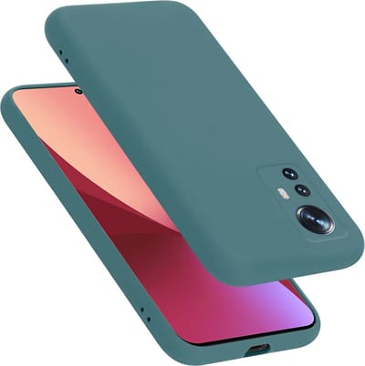 Cadorabo Hoesje geschikt voor Xiaomi 12 / 12X in LIQUID GROEN - Beschermhoes gemaakt van flexibel TPU silicone Case Cover