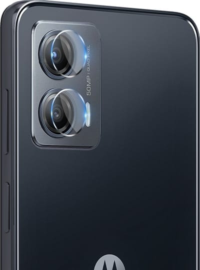 3mk, Pack de 4 Films Caméra Motorola Moto G53, G23 et G13 en Verre Hybride 7H, Lens Protection, Transparant