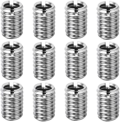 Draadstukken M12 A M10 - RVS 15mm - Set van 12 stuks - Voor reparatie en optimalisatie - SnelShoppen