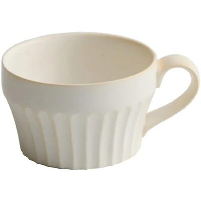 350ml Keramische Koffiemok Vintage Japanse Stijl Handgemaakt Ontbijt Havermout Melkkop Cappuccinokop Kantoor Thuis Waterkop 350ml white