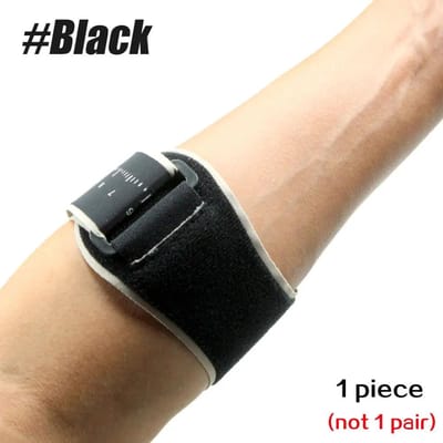 1 Pièce Orthèse réglable pour épicondylite (coude du joueur de tennis) Pour soulager la douleur Support pour tendinite Avec coussinet amovible noir