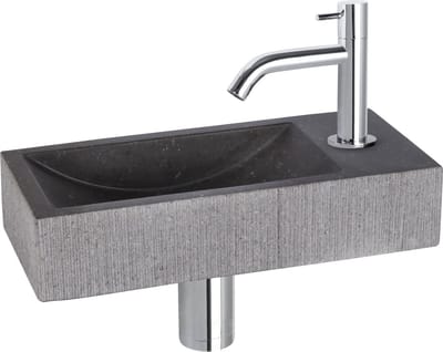 Differnz Fonteinset Mix&match Set Ribble Gebogen Chroom