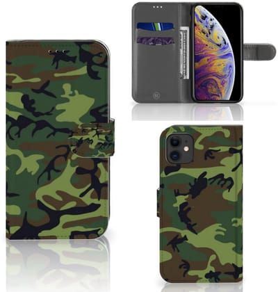 Apple iPhone 11 Telefoon Hoesje Army Dark