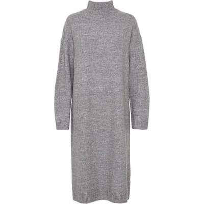 b.Young Dames Gebreide Jurk Lange Jurk Gezellig Langem Longsleeve Jumper BYOMUNA