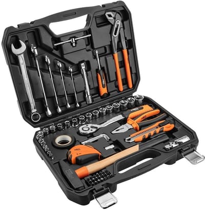 Tool set Neo Tools 65 pcs DOPPENSET / GEREEDSCHAPSET