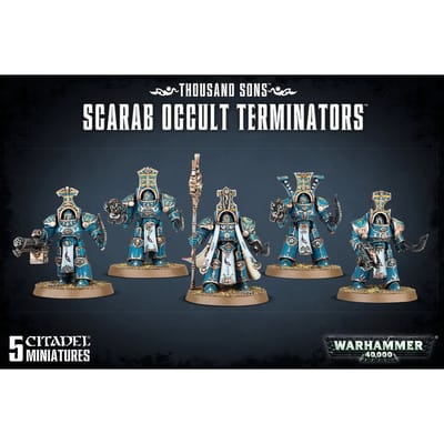 Beeldje Games Workshop Warhammer 40k - Thousand Sons Scarab Occult Terminators