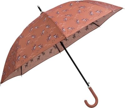 Fresk Paraplu voor Kinderen Unisex – Kinderparaplu voor Jongens en Meisjes - Kindvriendelijke Handgreep - Bruin - Deer Amber Brown