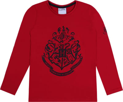 Maroon meisjes Harry Potter blouse met lange mouwen