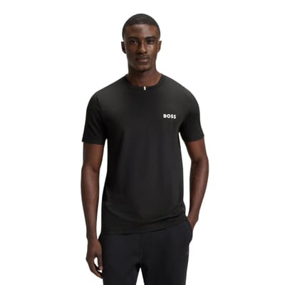 Boss Heren Control Slim T-Shirt (Zwart)