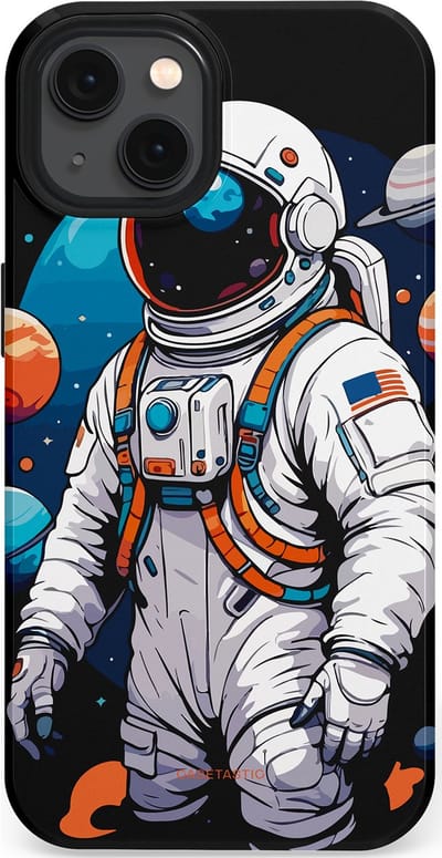 Casetastic Hoesje Geschikt voor Apple iPhone 13 Magsafe - Stijlvolle Beschermende Duo-layer Case - Astronaut in space