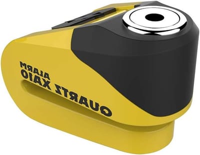 Remschijfslot - Alarm slot - Motorbeveiliging - 110dB alarmfunctie - 10 cm - Geel/zwart
