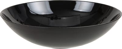 Decoratieve schaal - zwart - kunststof - D28 cm
