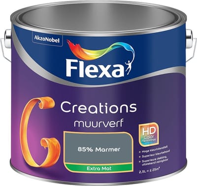 Flexa - Creations Muurverf Extra Mat - 85% Marmer - Mengverf - 2,5 L