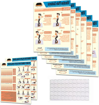 Oefenposter Set - Trilplaat Gidsen - Fitness Thuis - Inclusief Planners - A4 Formaat - Wit