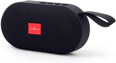 Draagbare Draadloze Bluetooth Speaker met USB en MicroSD Sleuf - Zwart