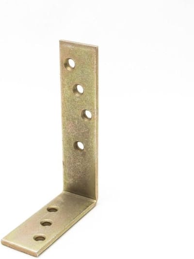 Hoekverbinder - Balkverbinder Montagehoek - Constructie Versterken - Gegalvaniseerd Staal - 120 x 80 x 35 mm - Staal