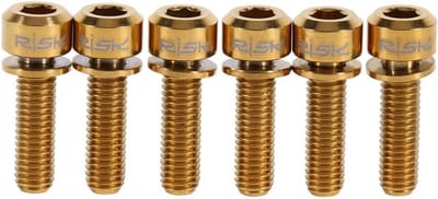 Titanium Stuurschroeven M5 x 18 mm voor Fietsstuurpen - 6 Stuks
